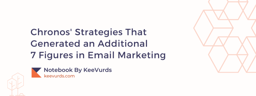 Chronos' Strategies That Generated an Additional 7 Figures in Email Marketing
