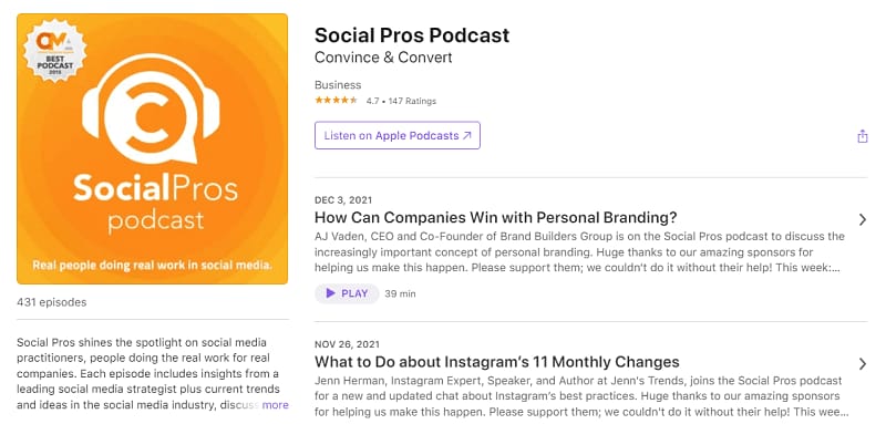 The Social Pros Podcast