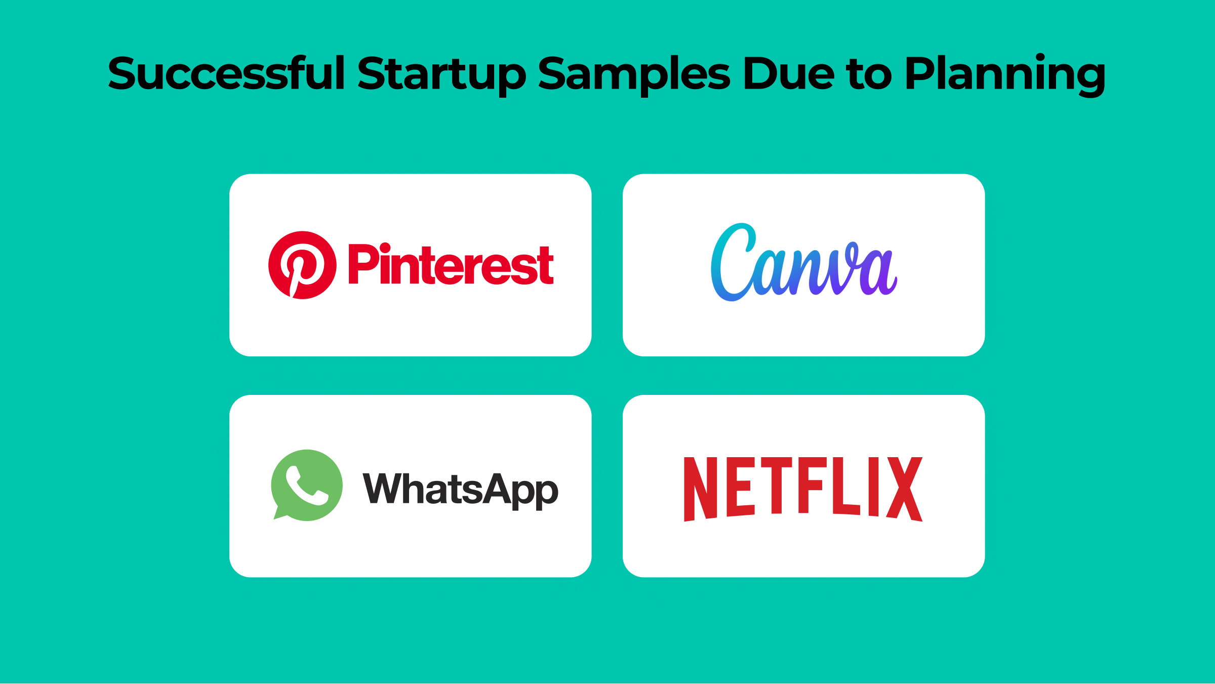 Successful Startup Samples Due to Planning