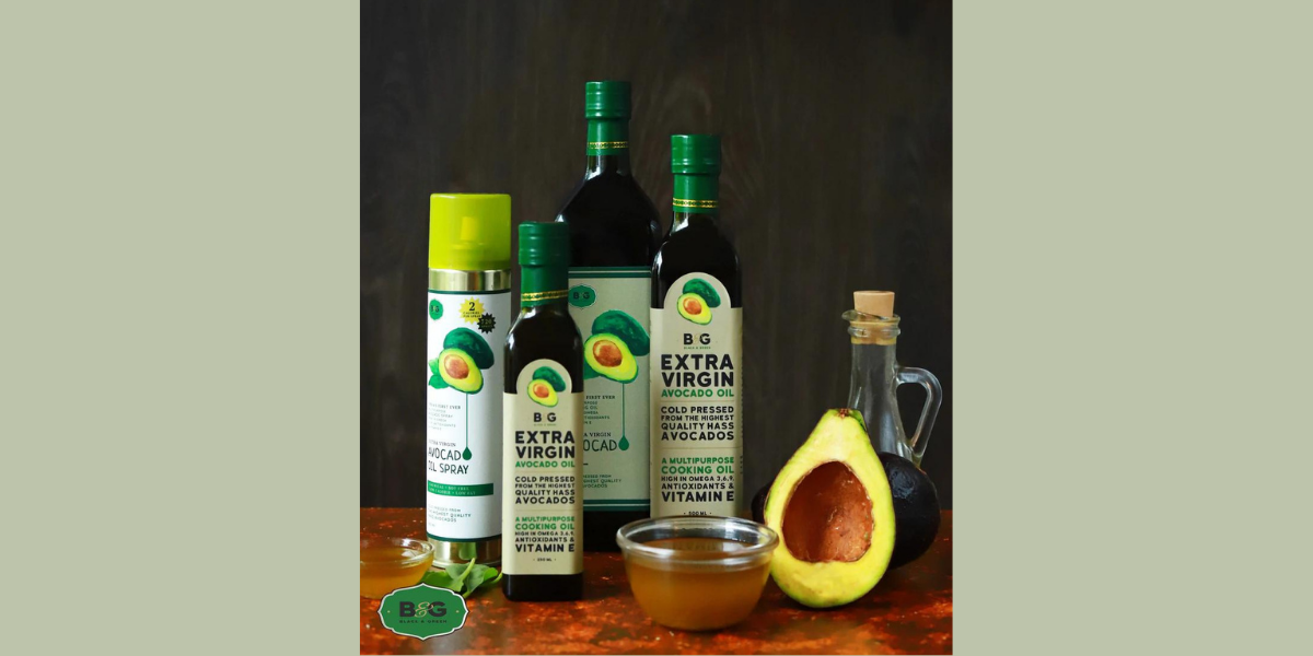 Black and Green Avocado Oil