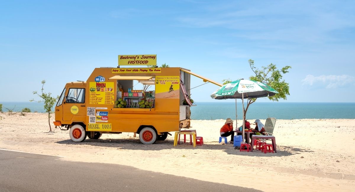 A food truck 